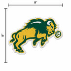 Rico Industries Ncaa North Dakota State Bisons Mascot Shape Cut Pennant - Home And Living Room D  Cor - Soft Felt Ez To Hang