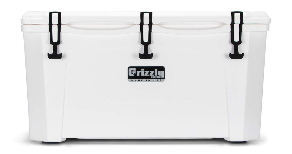 Grizzly 75 Cooler  75 Qt Ice Chest Durable Rotomolded Insulated  Made In Usa  Warranty For Life  For Beach Boat Camping Fishing 