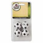 Fat Cat Foosball/Soccer Game Table Soccer Balls: 36 Mm Regulation Size Foosballs, Black/White, 4 Pack