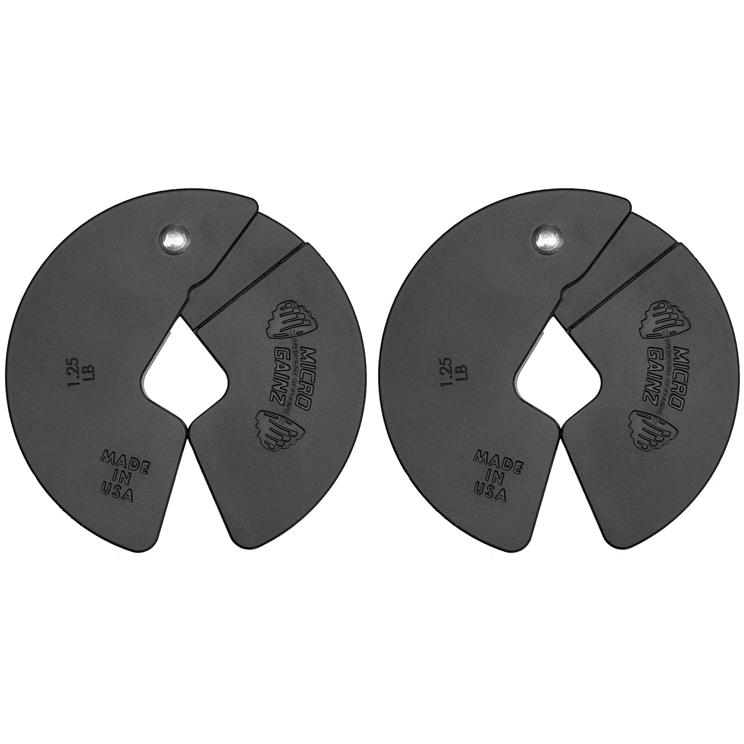 Micro Gainz Dumbbell Fractional 1.25lb Weight Plate, Ideal for Micro Loading, (Choose Color) 2 Piece Fractional Weight Plates, D
