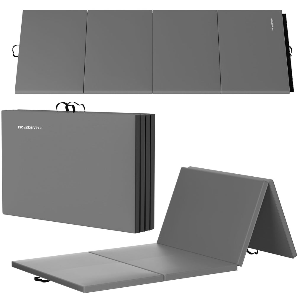 Balancefrom Fitness Gogym 4' X 10' X 2'' All Purpose Folding Exercise Gym Mat For Yoga, Aerobics, Pilates, Martial Arts, And Ful