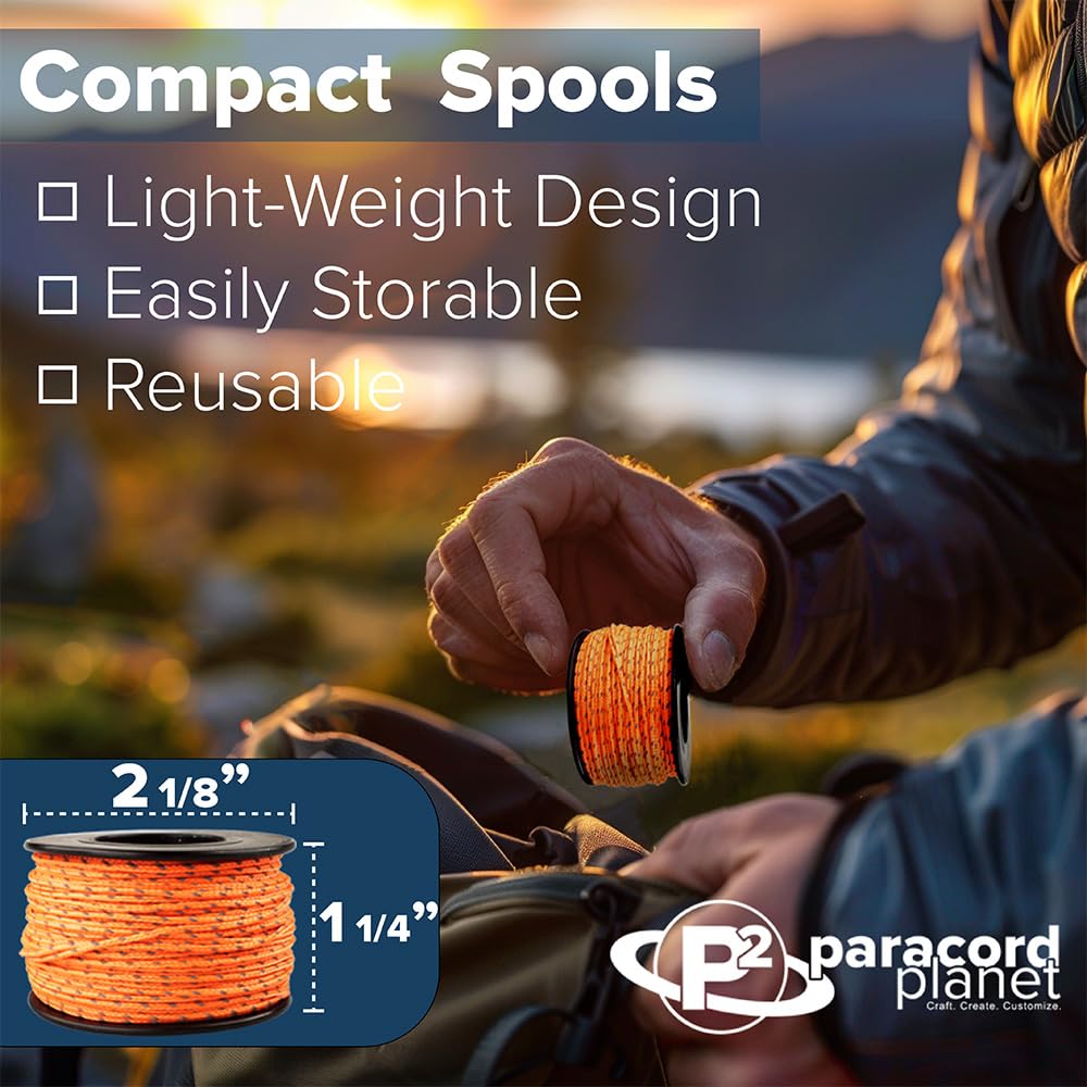 Paracord Planet Nano Cord -Lightweight Nylon Nano Paracord - Great For Arts & Crafts, Home D  Cor, Camping And More