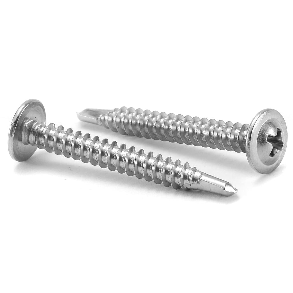 8 X 1-12 Sheet Metal Screws 100Pcs 410 Stainless Steel Truss Head Fast Self Tapping Screws By Sg Tzh