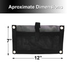 Jezero Multi-Use Durable Accessory/Auxiliary Mesh Pouch For Use In Kayaking, Boating, Vehicle And Much More, 12-Inches X 7-Inche