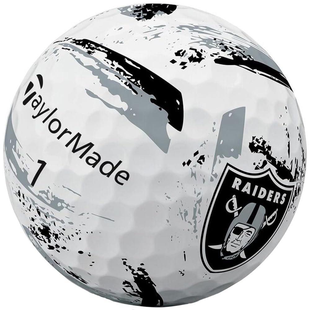 TaylorMade Golf Speed Soft Ink NFL Las Vegas Raiders Dozen