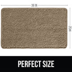 Kangaroo Luxury Chenille Bath Rug, 36X24, Extra Soft And Absorbent Shaggy Bathroom Rugs, Machine Wash Mat, Strong Underside, Plu