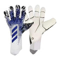 Ujeavette Soccer Goalkeeper Gloves Anti Slip Hand Protector For Outdoor Games Supplies Size 8 Blue And Black