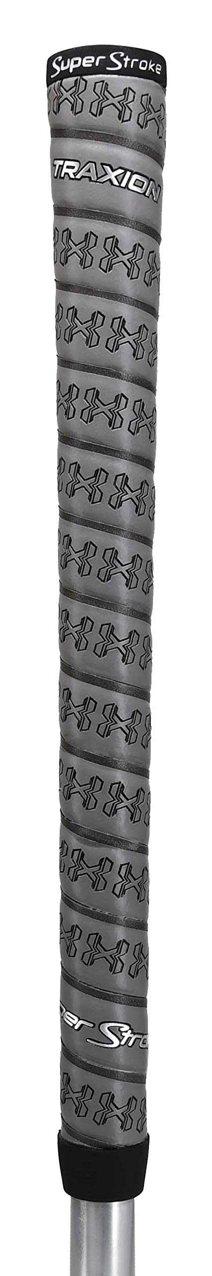 Superstroke Traxionwrap Gold Club Grip, Gray (Midsize)  Advanced Surface Texture That Improves Feedback And Tack  Extreme Grip P