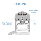 Gripx Digital Hand Dynamometer Grip Strength Measurement Meter Auto Capturing Electronic Hand Grip Power 198Lbs / 90Kgs