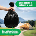Flintronic Camping Toilet Bags, 120 Pcs (6 Roll) Portable Toilet Bags, Thickened Toilet Waste Bags, Camp Potty Liner Bag For Cam
