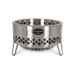 Petromax Feuerhand Tyropit Fire Bowl, Even Heat Low-Smoke Low-Soot Stainless Steel Fire Pit For Campfires, 22.4 Inch Diameter