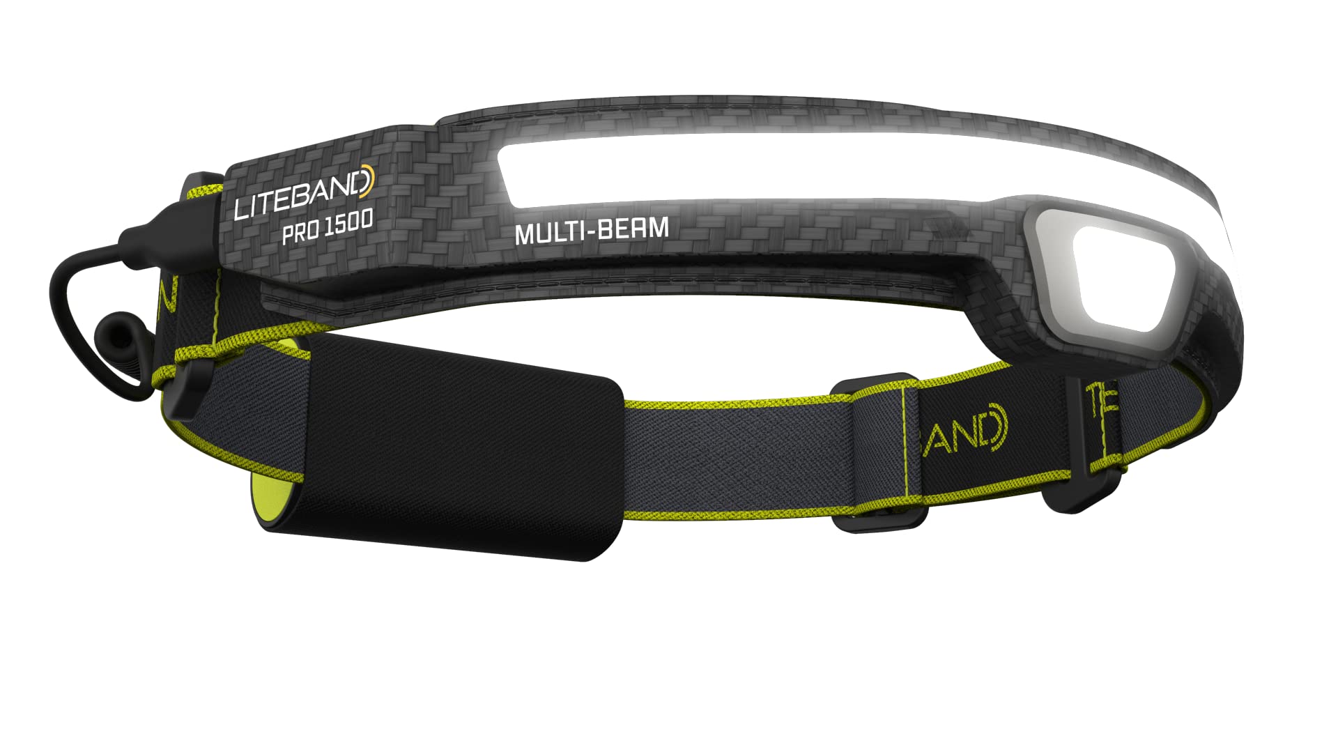 Rechargeable LED Headlamp - Liteband PRO 1500 Lumens Super Bright Head Lamp, Powerful Battery Powered Tactical Headlamps, Campin