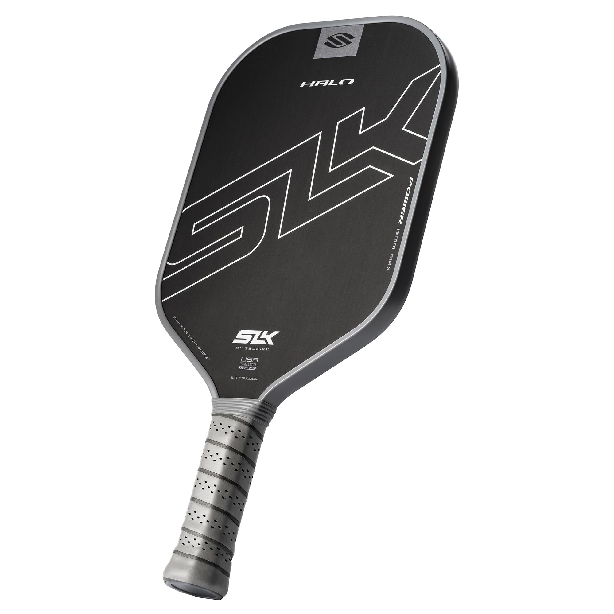 Selkirk Slk Halo Power Max Pickleball Paddle | Raw Carbon Fiber Pickleball Paddle With A Rev-Core Power Polymer Core | The Pickl