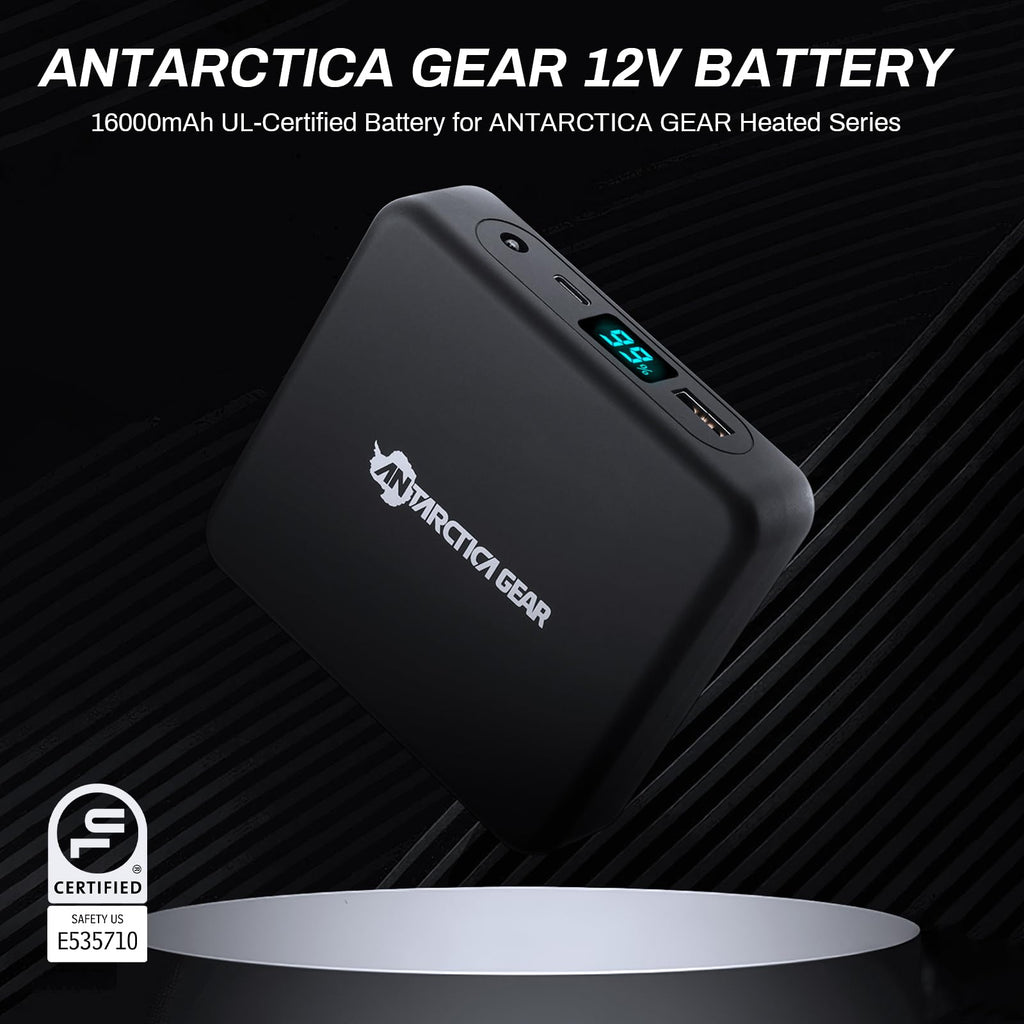 Antarctica Gear Heated Sleeping Bag, 5Pcs Heating Areas Sleeping Bags With 16000Mah 12V Battery Pack, 3 Adjustable Heating Level
