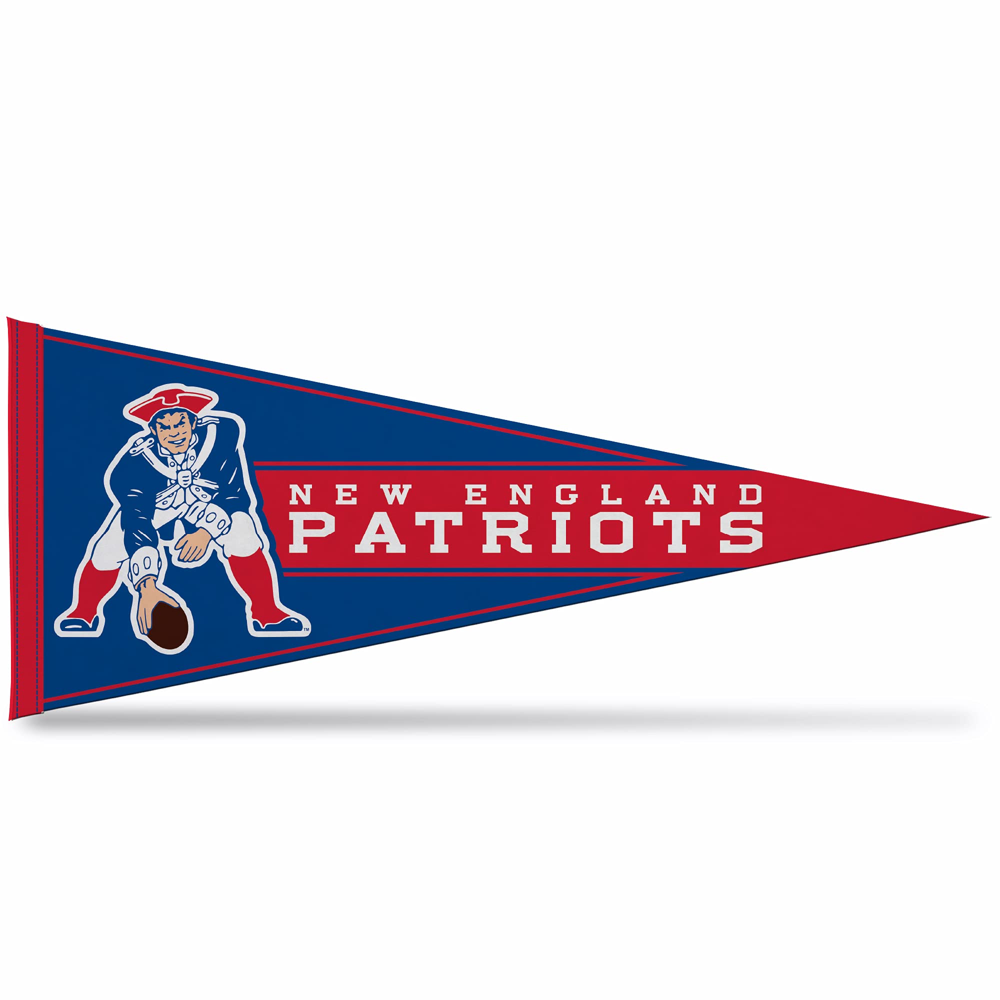 Rico Industries Nfl Football New England Patriots Retro 12'' X 30'' Felt Wall D  Cor Pennant - Great For Home/Bed Room/Man Cave