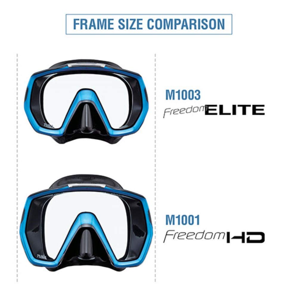 Tusa M-1001 Freedom Hd Scuba Diving Mask, Cobalt Blue