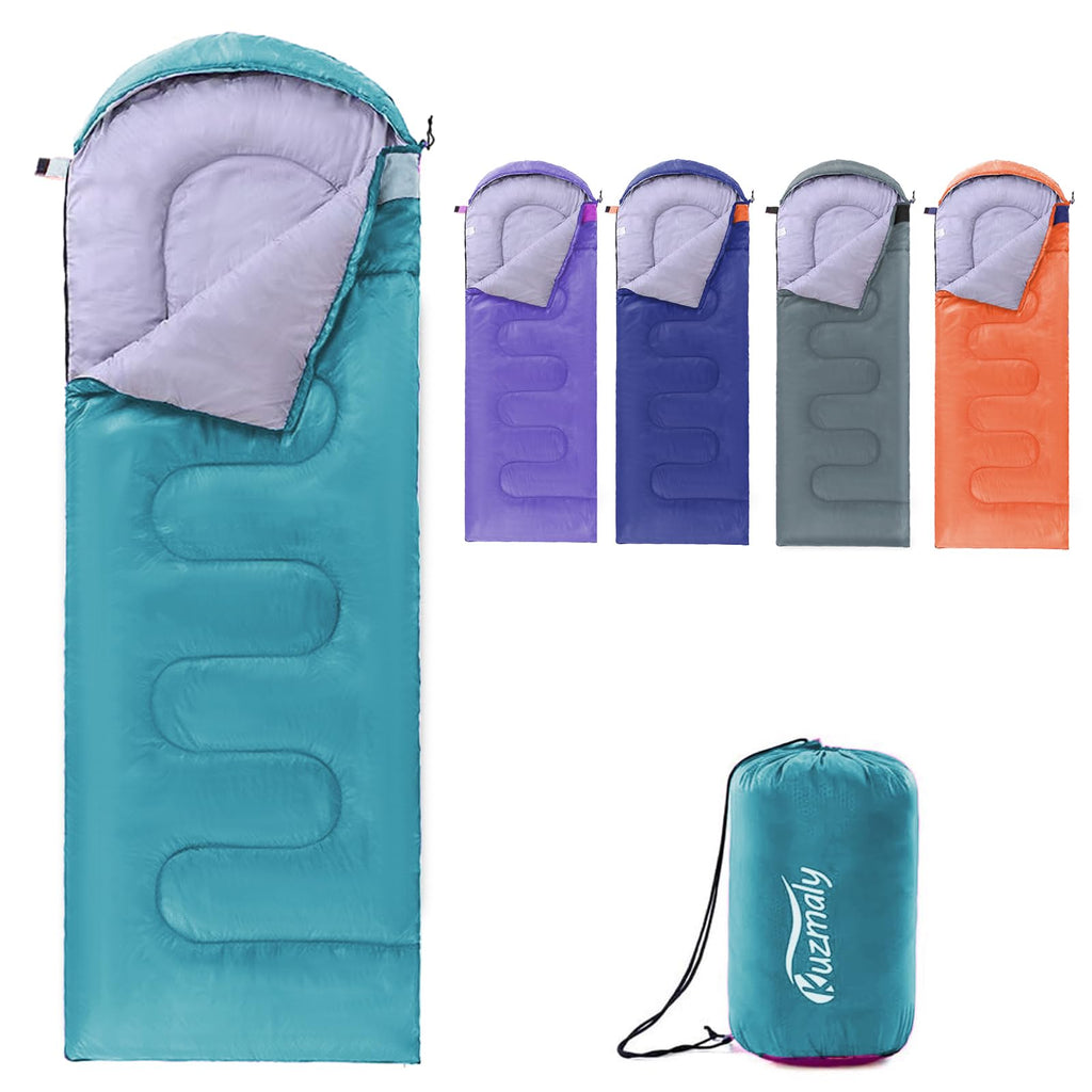 Camping Sleeping Bag 3 Seasons Lightweight &Waterproof With Compression Sack Camping Sleeping Bag Indoor & Outdoor For Adults &