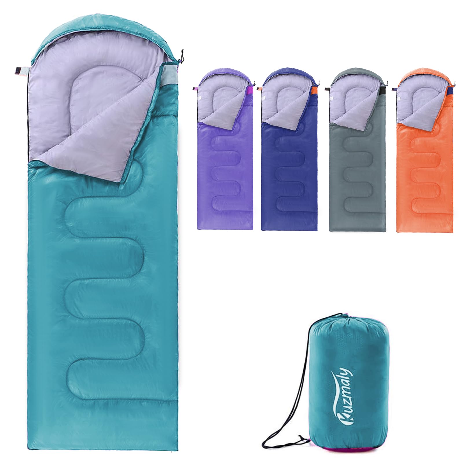 Camping Sleeping Bag 3 Seasons Lightweight &Waterproof With Compression Sack Camping Sleeping Bag Indoor & Outdoor For Adults &