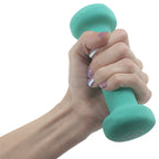 Set Of 2 Body Sculpting Hand Weights - Soft Neoprene Coated Dumbbell Set - Supplies For Exercise, Workout, Weight Loss, Body Bui