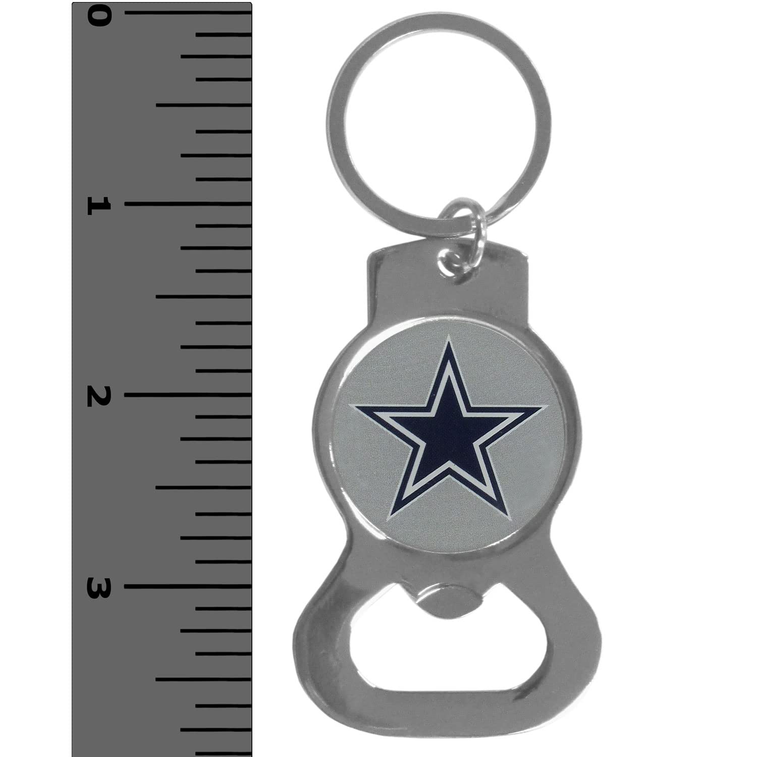 Nfl Siskiyou Sports Fan Shop Dallas Cowboys Bottle Opener Key Chain One Size Team Color , Black