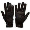 eGlove eQUEST GripPro Leather Touchscreen Horse Riding Gloves (Black, X-Small)