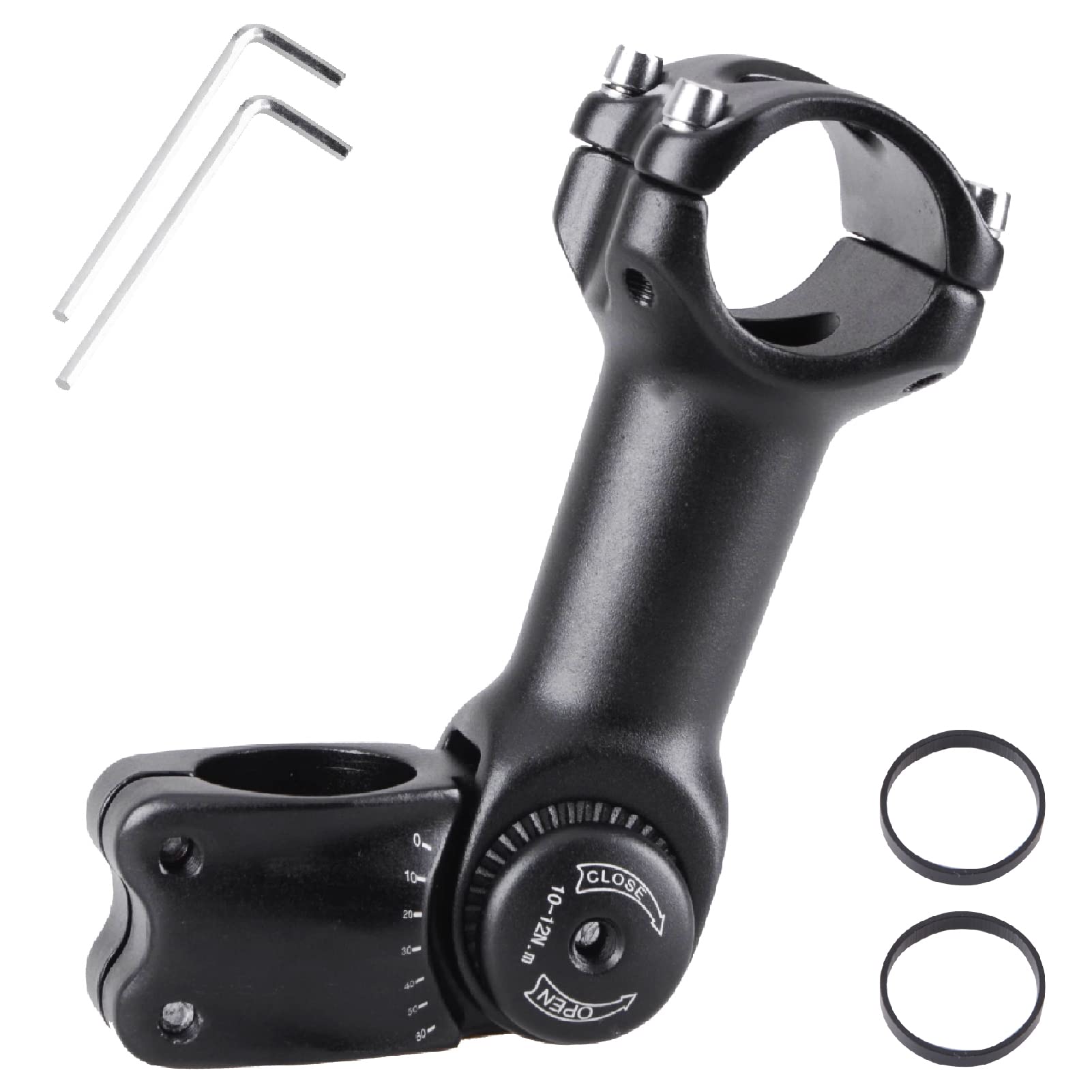 Yapjeb Adjustable Bike Stem - 25.4 X 110Mm, 31.8 X 90Mm, 130Mm, 60 Degree, Mountain, Road, Bmx, Cycling