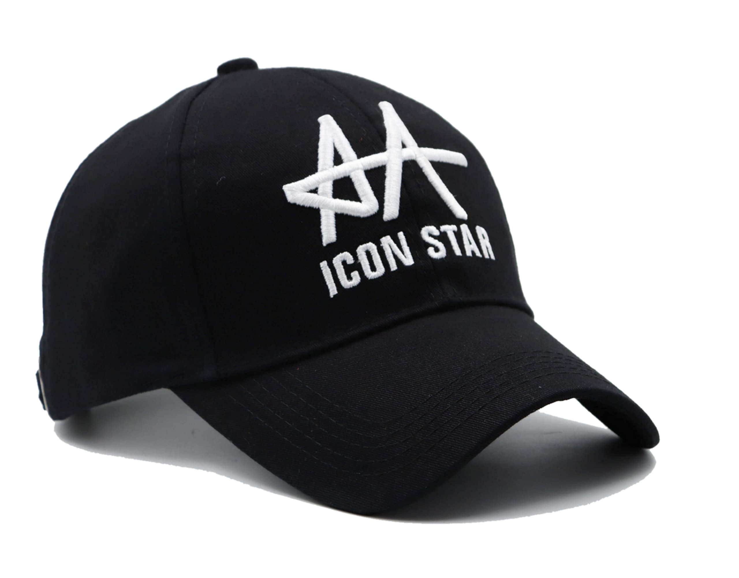 Jazaa|Az| Unisex Cap (Bs 552_White, A Black_Free Size)