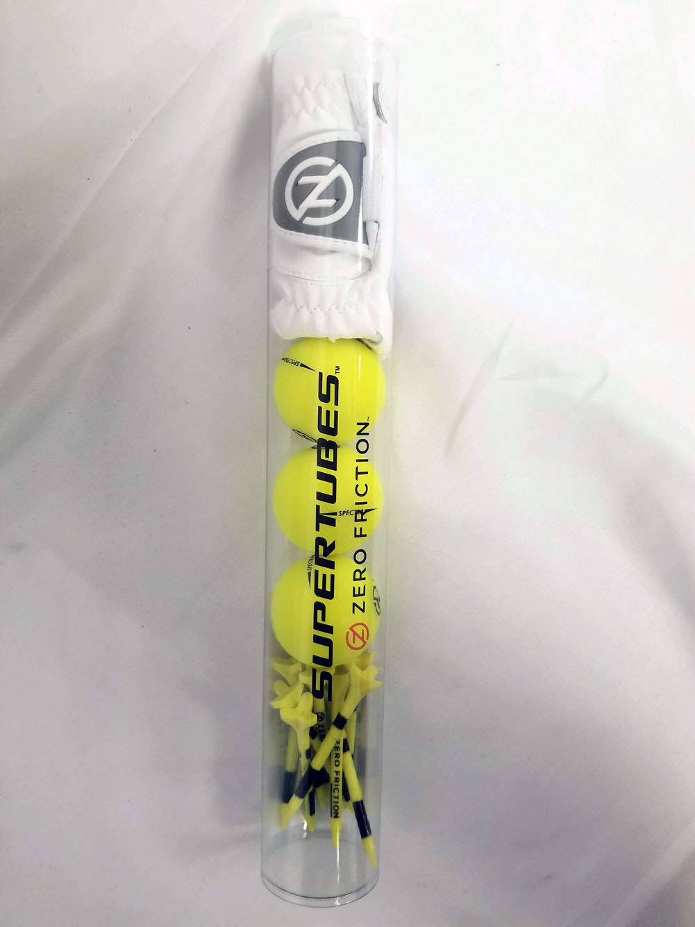 Zero Friction Supertube (Ladies, Neon Yellow, 1 Glove, 3 Balls, 10 Tees)