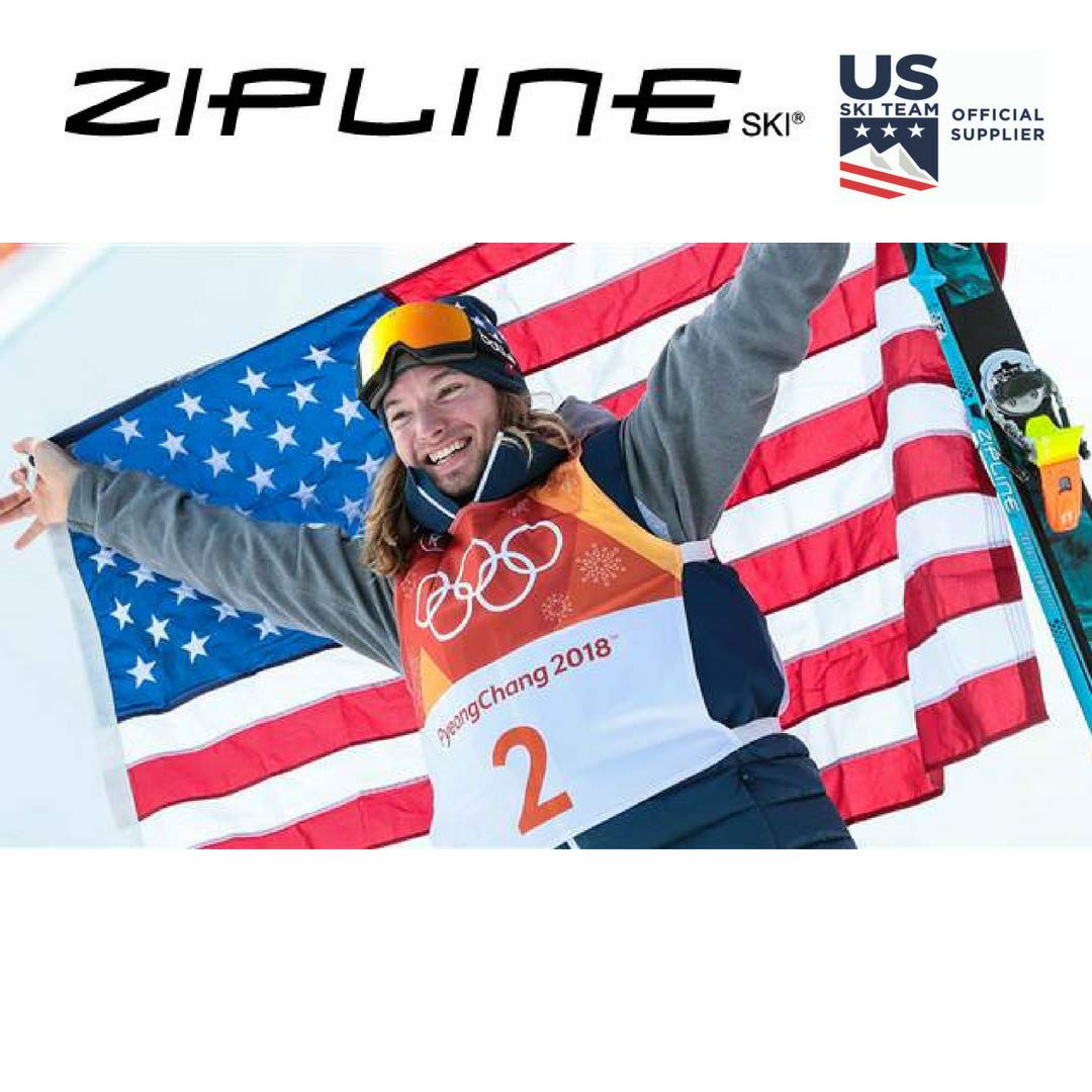 Ski Poles Graphite Carbon Composite - Zipline Lollipop U.S. Ski Team Official Supplier (Black Liquorice, 46'' In./117 Cm)