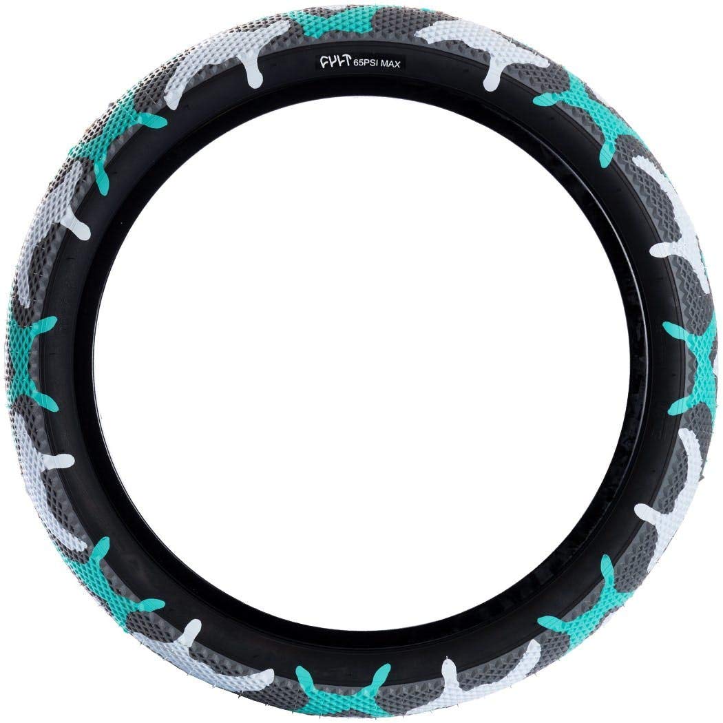 CULT X VANS TIRE 20x2.40 TEAL CAMO/BLACK SIDEWALL 22TPI