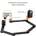 Biglufu Bike Lock Bicycle Scooter Motorcycle Folding Locks With 4Keys, Fold Chain Heavy Duty Alloy Steel Foldable Lock With Moun