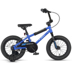 cubsala 14 Inch Little Kids Bike BMX Style Bicycle with Training Wheels Coaster Brake for 3 4 5 Years Old Boys Girls, Blue