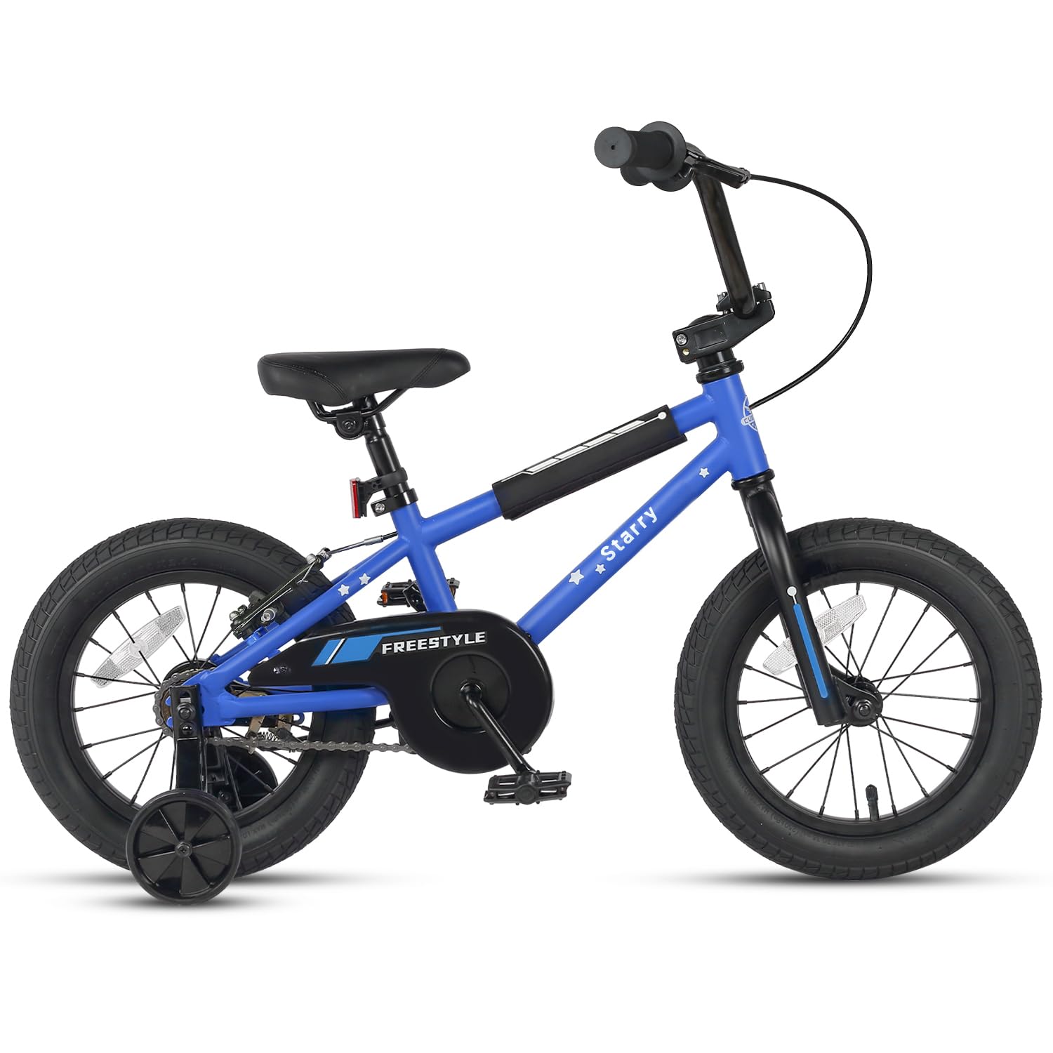 cubsala 14 Inch Little Kids Bike BMX Style Bicycle with Training Wheels Coaster Brake for 3 4 5 Years Old Boys Girls, Blue