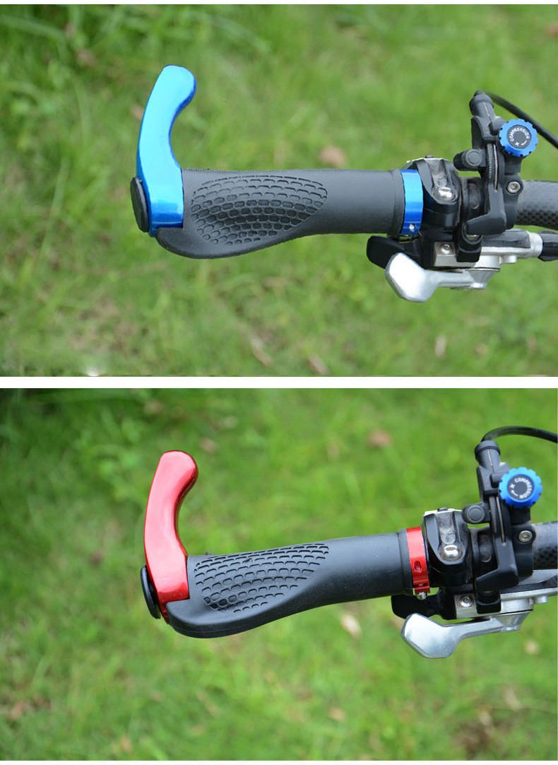 Wiroj Bluesunshine The Comfiest Ergonomic Bicycle Handlebar Rubber Grips With Anti-Slip Contoured Design And Aluminum Alloy Inne