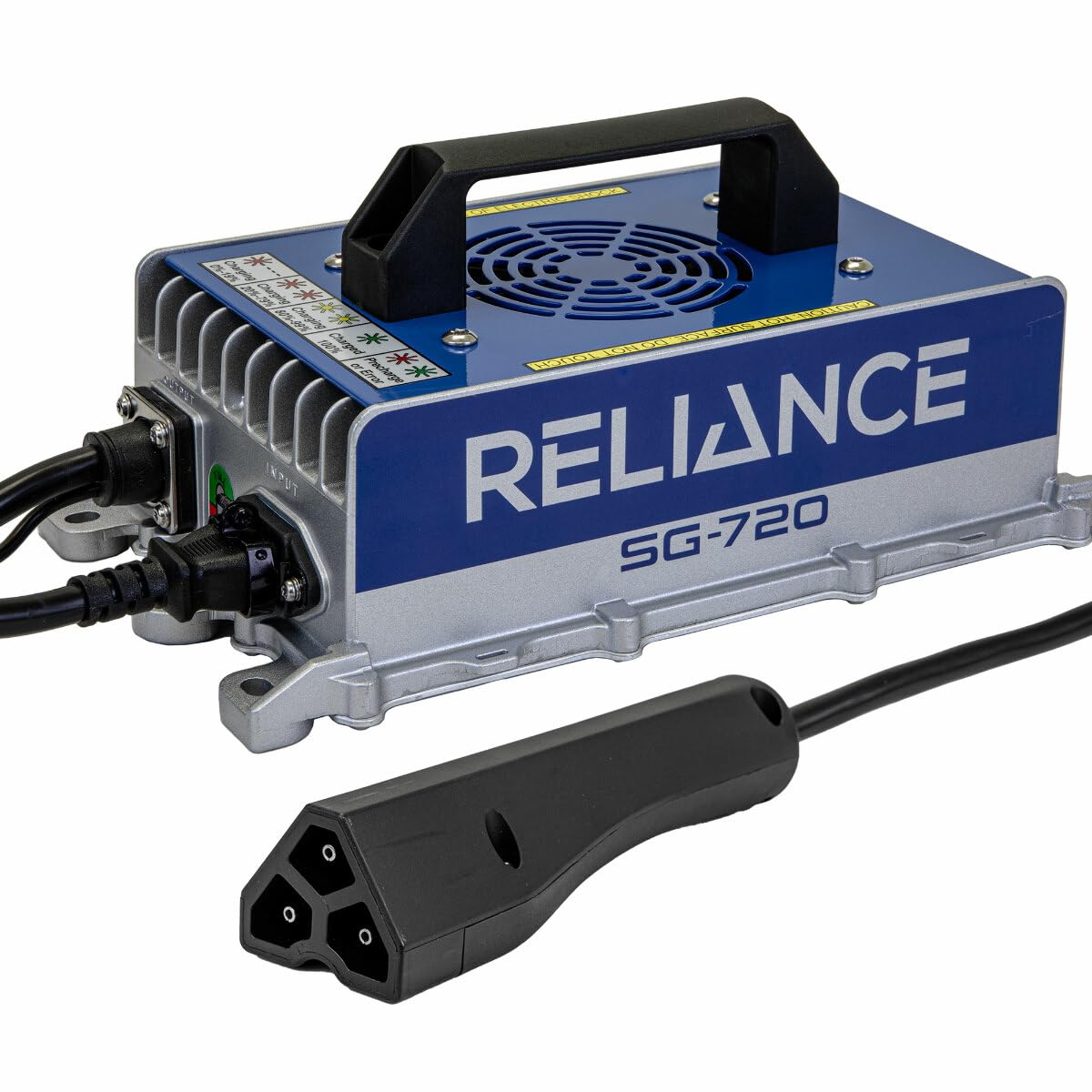 RELIANCE 48V Golf Cart Charger for EZGO Models | 3-Pin Connector for TXT/RXV/Valor 48 Volt Models | High Frequency Intelligent C