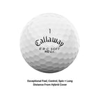 Callaway Erc Triple Track Golf Balls 12B Pk (2023 Version Version, Reva)