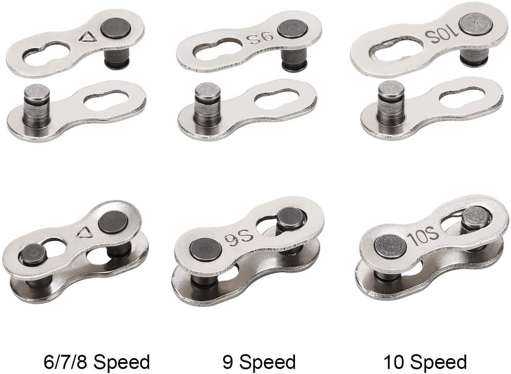 Qkurt Bike Chain Splitter + 3 Pairs Bicycle Missing Link, Universal Bike Chain Cutter Breaker Tool With Chain Hook For 7 8 9 10
