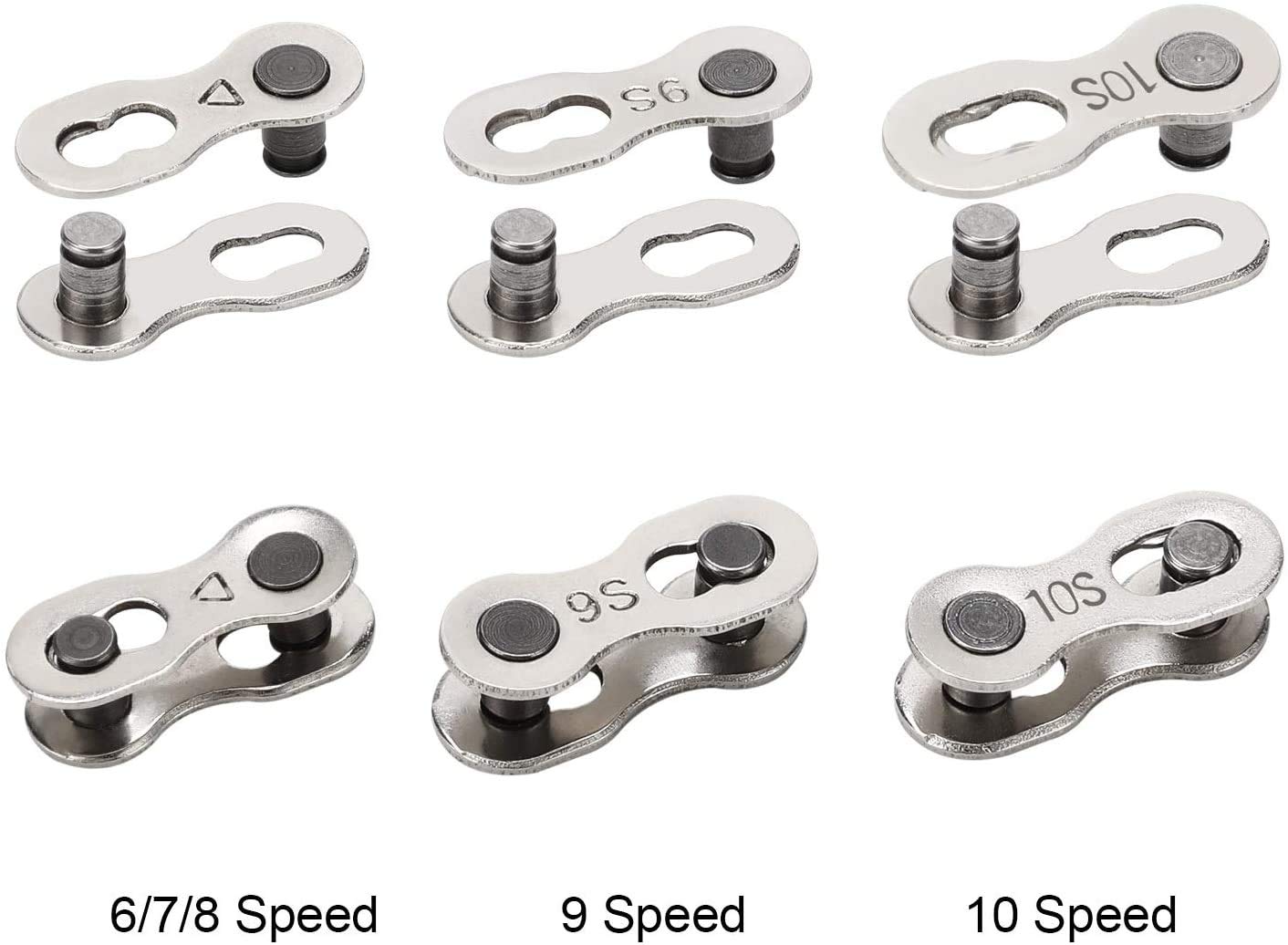 Qkurt Bike Chain Splitter + 3 Pairs Bicycle Missing Link, Universal Bike Chain Cutter Breaker Tool With Chain Hook For 7 8 9 10
