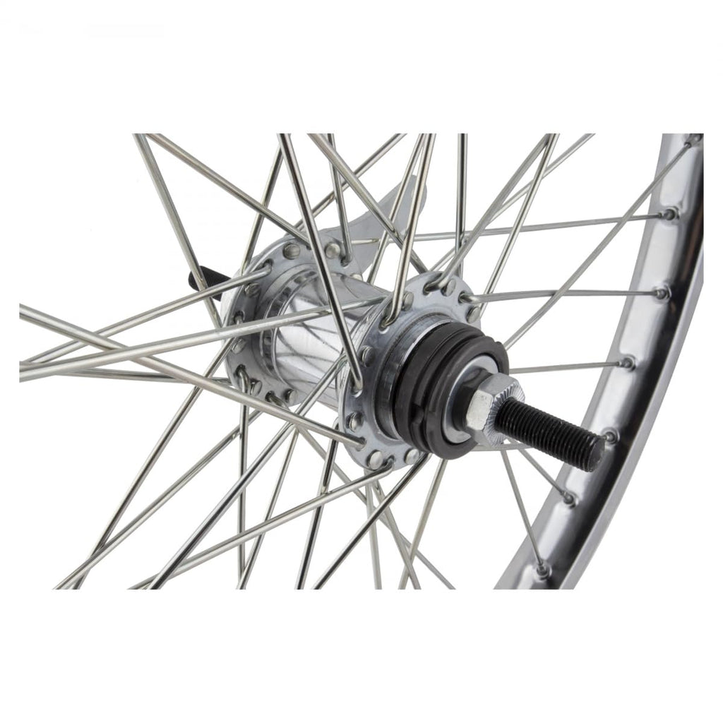 Wheel Master Rear Bicycle Wheel 24 X 2.125 36H, Coaster, Bolt On, Silver