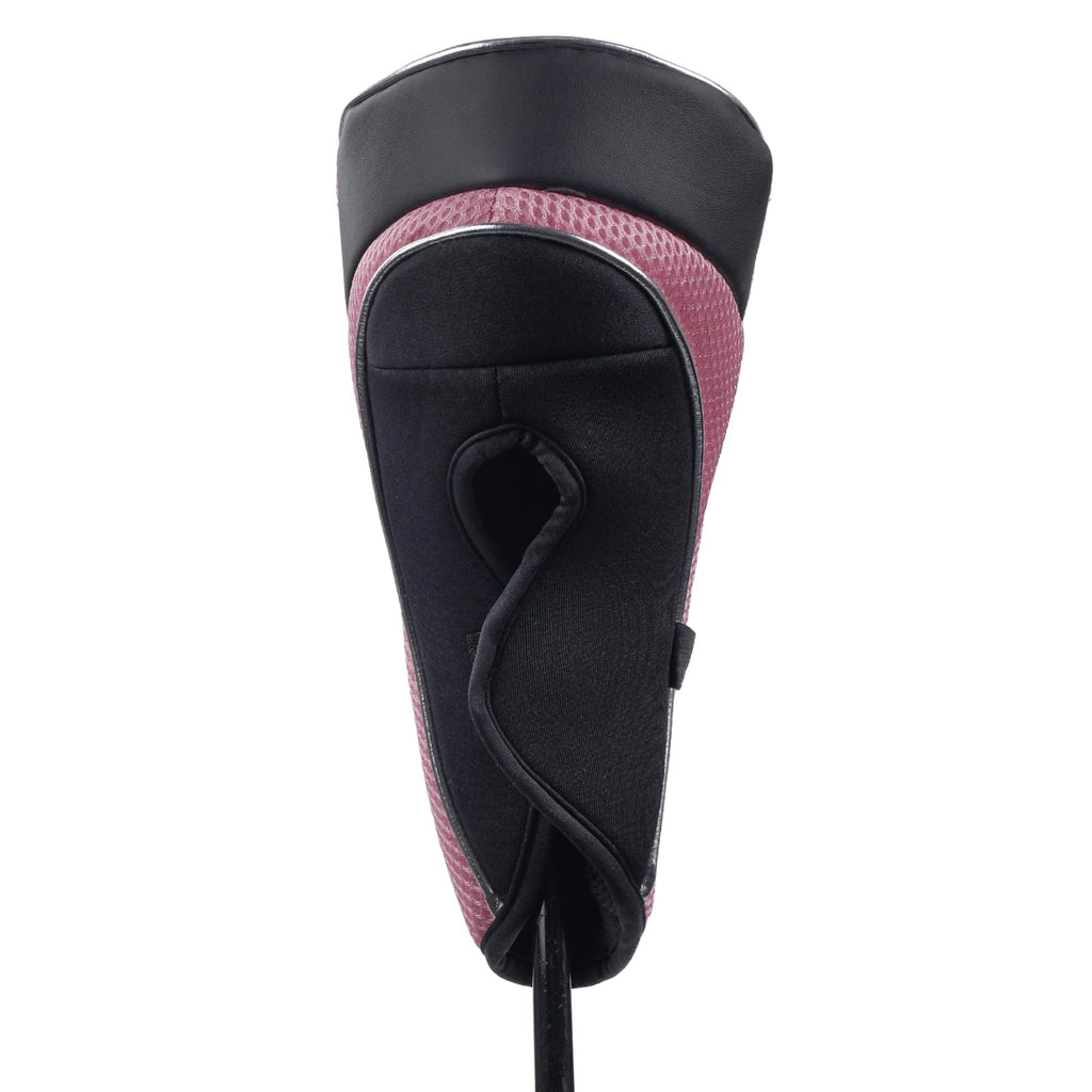Andux Golf 460Cc Driver Fairway Wood Club Head Covers Hook & Loop Set Of 3 Pink