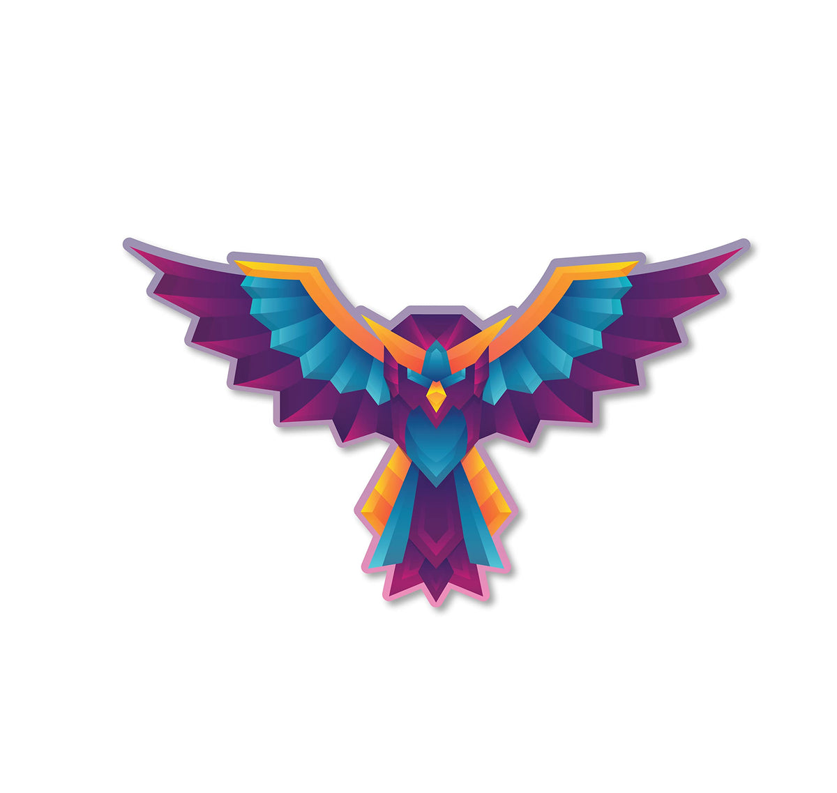 ISEE 360 Flying Owl Wooden Fridge Magnets for Gift and Home Decoration Multicolored L X H 3 x 2 Inch