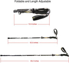 A Alafen Aluminum Collapsible Ultralight Travel Trekking Hiking Pole For Men And Women Purple