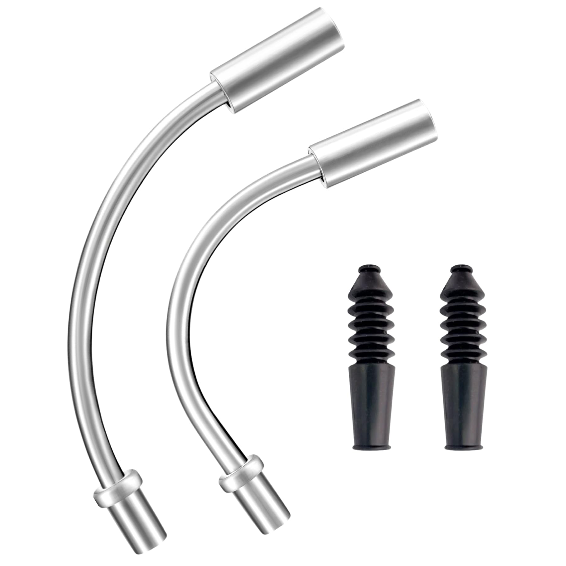 Bike V Brake Noodle Cable Guide Pipe, Bicycle Brake Pipe with Rubber Boots for Mountain Bikes Bicycles