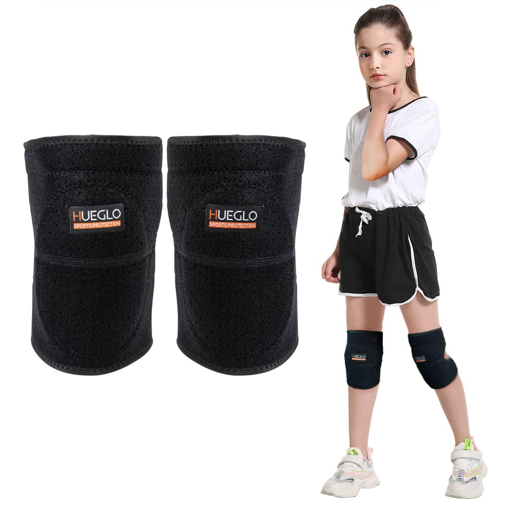 Hueglo Dance Knee Pads For Kids,Soft Breathable Knee Pads For Kids Junior Youth Knees Protective,Knee Support For Dancing Runnin