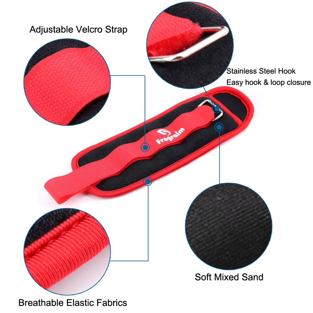 Ankle Weights For Women, Men And Kids - 0.5 Lb X 2 Strength Training Wrist/Leg/Arm Weight With Adjustable Strap For Jogging, Gym