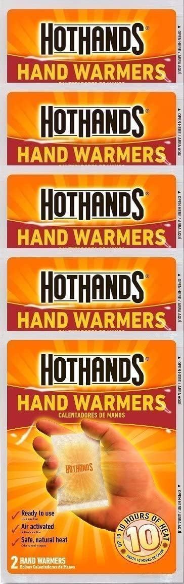 Hothands Hand Warmers, 10 Count (5 Pack With 2 Warmers Per Pack)
