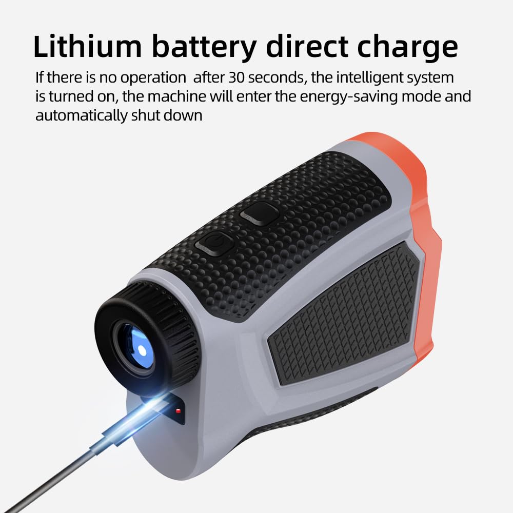 Revasri Range Finder For Golf, Golf Rangefinder With Pin Lock Vibraiton, Slope Compensation And Magnet, 1000 Yards Usb-C Charge