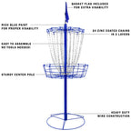 Remix Double Chain Practice Basket For Disc Golf - Royal Blue