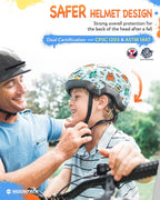 Toddler Bike Helmet For Boys And Girls, Adjustable Kids Helmets From Infant/Baby To Children, 1/2/3/4/5/6/7/8 Years Old(Flower K