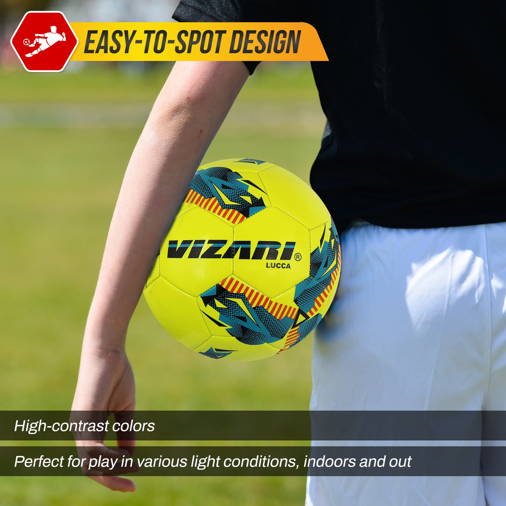 Vizari Lucca Yellow Soccer Ball